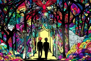 Side by side with angels, his journey continues.